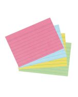 Photo Lot de 200 fiches Bristol lignées - 74 x 105 mm - Assortiment : HERLITZ 10836245