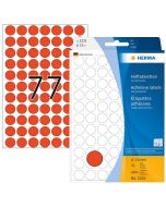 Photo HERMA : Lot de 2464 étiquettes adhésives rondes - 13,0 mm - Rouge