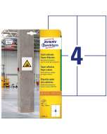 Photo Étiquettes ultra adhésives pour impression - 105 x 148 mm - Blanc AVERY