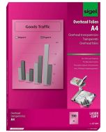 Film transparent pour imprimante Laser A4 SIGEL Lot de 100