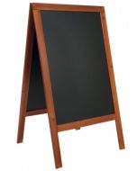 Photo Panneau extérieur noir inscriptible - 700 x 1250 mm - Acajou SECURIT Woody