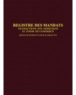 Registre des mandats Transaction immobilière 1410 Elve 