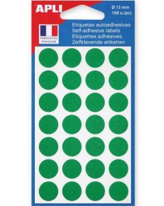 Pastilles adhésives 15 mm Vert AGIPA Apli 111841