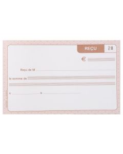 Le Dauphin 1202D Reçus Carnet à souche Autocopiant Dupli - 105 x 180 mm