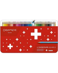 Étui de 40 Crayons de couleurs Swisscolor - Assortiment : CARAN D'ACHE Modèle