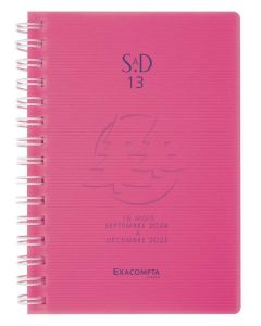 Agenda 2024/2025 Semainier de bureau SAD 19W - 180 x 140 mm EXACOMPTA Bleu