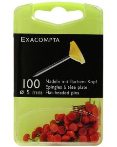 Epingles de signalisation à tête plate - Orange EXACOMPTA 14507E photo