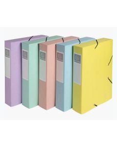 Boîte de classement Cartobox - Dos 60 mm - Assortiment Aquarel : EXACOMPTA assort
