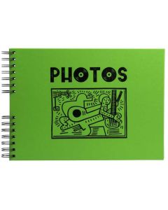 Album photos spirales - 320 x 220 mm - 150 photos - Vert : EXACOMPTA Musicart