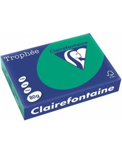 Ramette de papier Trophée de 500 feuilles A4 - Vert sapin : CLAIREFONTAINE Visuel