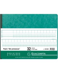 EXACOMPTA 18310E Registre de 32 colonnes - 297 x 380 mm