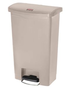 Poubelle à pédale avec couvercle - 68 litres - Beige : RUBBERMAID Visuel