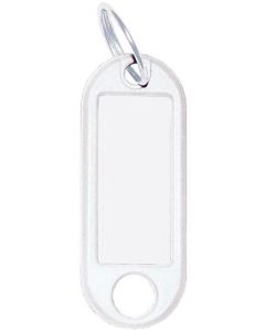 Lot de 10 Porte-clés - Blanc : WEDO Visuel