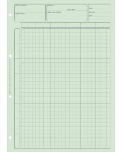 Bloc d'Audit comptable VERT  : Matrice pour contrôle interne Feuille de travail ELVE 2673