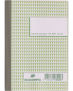 3240E exacompta Manifolds Quadrillés - Autocopiants Dupli - 148 x 105 mm