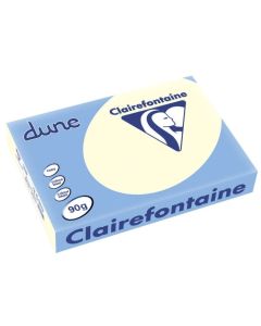 Ramette de papier de 500 feuilles A4 - 90 g - Blanc naturel : CLAIREFONTAINE Dune Image