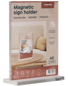 Présentoir de table à aimants avec socle - A5 : EUROPEL image