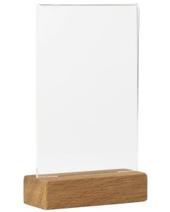 Présentoir de table avec socle en bois - A6 : EUROPEL image