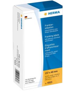 4323 HERMA : Etiquettes d'affranchissement - 157 x 40 mm