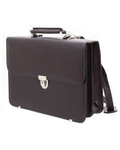 Cartable en cuir marron STANFORD de DAVIDT'S 462105-08