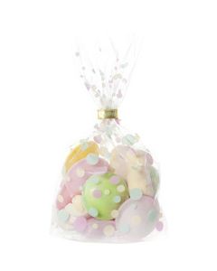 Sachet transparent avec fond - Imprimé à pois - 110 x 190 mm FOLIA