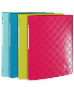 Classeur souple à 4 anneaux - Dos de 20 mm - Assortiment EXACOMPTA 1928