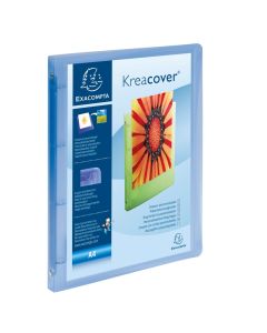 EXACOMPTA 51962E Classeurs personnalisables en PP Chromaline - Bleu