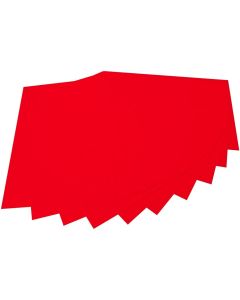 Feutrine de Bricolage - Rouge pur - 200 x 300 mm : FOLIA Lot de 10 Visuel
