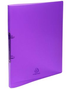 Classeur souple Crystal - 2 anneaux de 15 mm - Violet EXACOMPTA Image