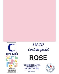 Chemise pour dossier A4 - 210 g - Rose ELVE Isatis Lot de 102