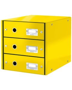 Boite de classement WOW - 3 tiroirs - Bleu ciel LEITZ 6048-00-51