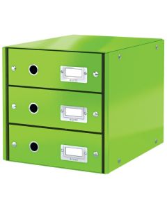 Boite de classement WOW - 3 tiroirs - Bleu ciel LEITZ 6048-00-51