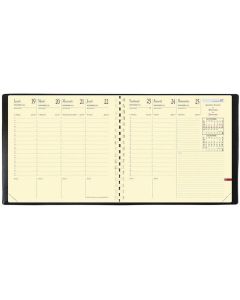 Agenda à spirales 2025 - Exécutif Prestige S - 160 x 160 mm QUO VADIS pages