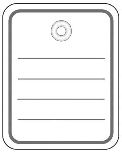 Etiquettes de prix à trou avec fil et goupille - 40 x 50 mm - Blanc HERMA Lot de 1000