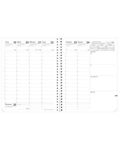 Agenda 2025 - Président- 210 x 270 mm - Noir : QUO VADIS Toscana image