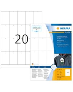 Étiquettes perforées à suspendre pour Signalétique et Prix 70 x 42 mm - Blanc HERMA Lot de 2000