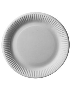 Assiette jetable en carton - Diamètre de 230 mm : PAP STAR Pure Lot de 25 Visuel