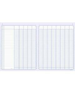 ELVE 83131 Registre Journal comptable de 13 colonnes sur 2 pages - 320 x 250 mm Tracé
