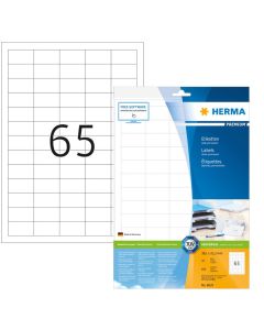 Étiquettes adhésives blanches - Multi-usages - 38,1 x 21,2 mm Herma 8629