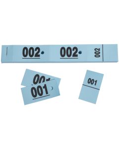 TICKETS VESTIAIRES Carnet de 50 coupons - Bleu Tickets EXACOMPTA