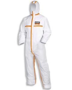 Combinaison de protection jetable 4B - Blanc/Orange - Taille XL : UVEX image