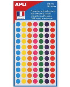 Pastilles 8 mm - Couleurs assorties : AGIPA Lot de 385 image