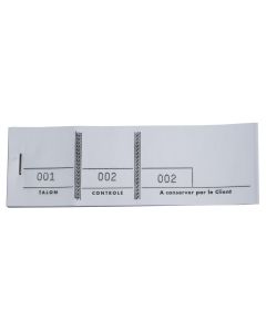 BLOCS DE 1000 TICKETS : Passe-partout - Carnet Blanc Exacompta 96401E