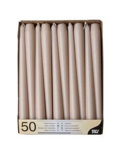 Bougie chandelier - Poudré 25 cm PAP STAR Lot de 50 image