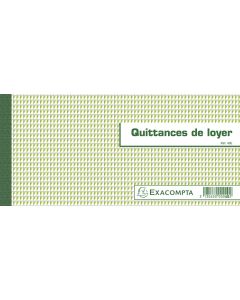 Carnet à souche  Quittance de loyer 40E EXACOMPTA 