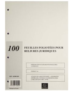 Recharge pour registre juridique de 100 feuillets 46280E