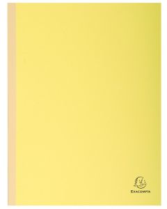 EXACOMPTA  chemises à soufflet dos toilé - Jaune canari (Papier recyclé)