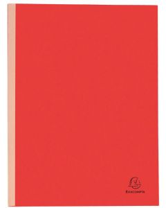 EXACOMPTA : Lot de 25 chemises à soufflet dos toilé - Rouge (Papier recyclé)