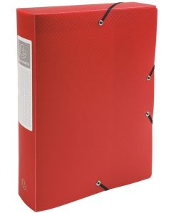 Boîte de classement en PP - Dos 60 mm - Rouge : EXACOMPTA image