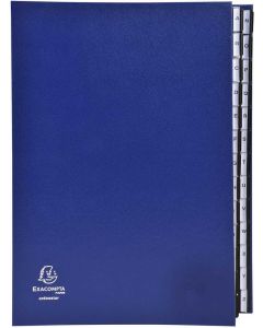 621229E EXACOMPTA  Trieur alphabétique - 26 compartiments - Bleu photo